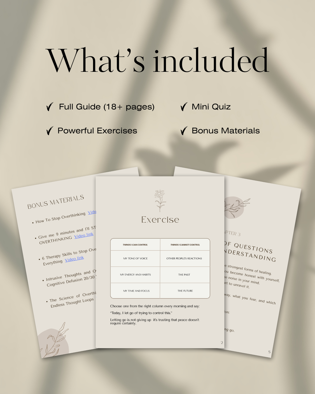 Why Do I Overthink Everything? (PDF)