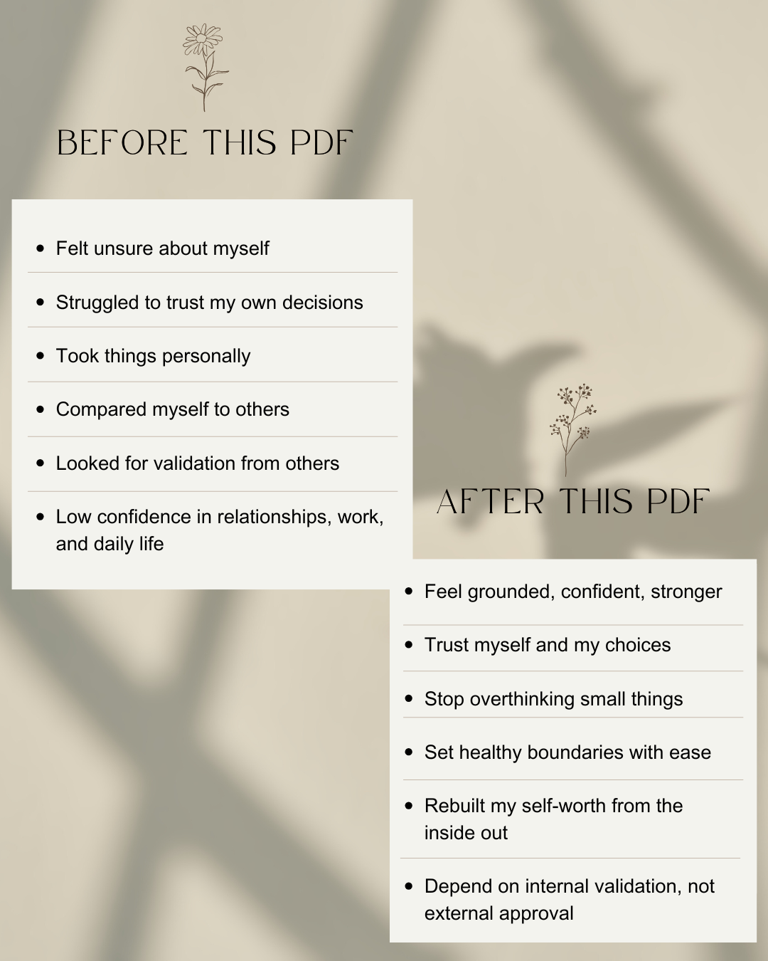 Confidence & Self-Worth Workbook  (PDF + Bonus Materials)